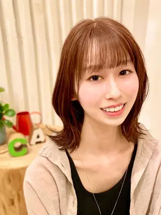 ミディアム mu-kicii 三鷹店所属・撮影モデル募集中☆ オグリヤスエのヘアスタイル