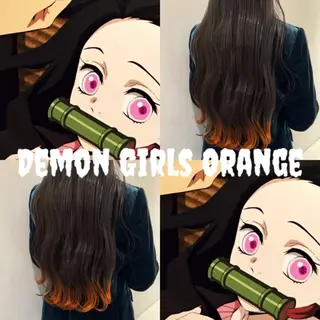 ロング カラー ハイトーン/ウルフ /小澤凌祐🦕のヘアスタイル