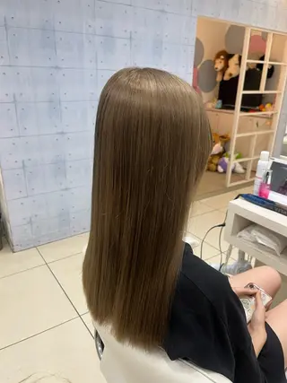 セミロング カラー 🌿似合わせブリーチ 山岸樹璃🌿のヘアスタイル