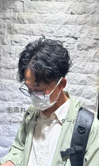 パーマ メンズ 骨格矯正カット💎 藤沢メンズ特化美容師のヘアスタイル