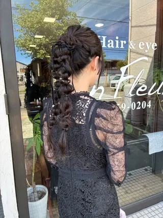 ロング Un Fleur所属・立野 希沙のヘアスタイル
