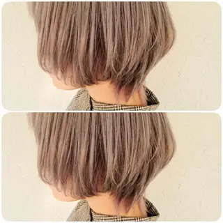ショート カラー ACROあべの店所属・艶カラー/インナー /グラデ/大西小百合のヘアスタイル