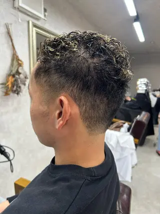 カラー パーマ メンズ Lien 深井店のヘアスタイル