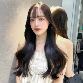 ロング レイヤー、美髪矯正 🌹韓国ヘア芹奈のヘアスタイル