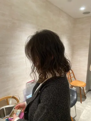 ミディアム パーマ 🫧Miyu /ブロー🫧のヘアスタイル