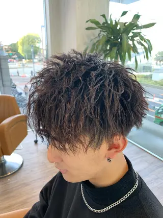 ショート パーマ メンズ 🔥Mackey🔥 メンズ特化型美容師のヘアスタイル