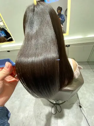 ロング ムトウセイマ/艶髪 /艶ケアWブリーチのヘアスタイル