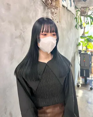 ロング カラー 木村陸弥 似合わせ 透明感カラー🌿のヘアスタイル