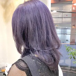 ミディアム カラー ヘアアレンジ tane.所属・【ダメージレス施術】 【透明感】北村 拓也のヘアスタイル
