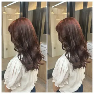 セミロング カラー 富原 そらのヘアスタイル