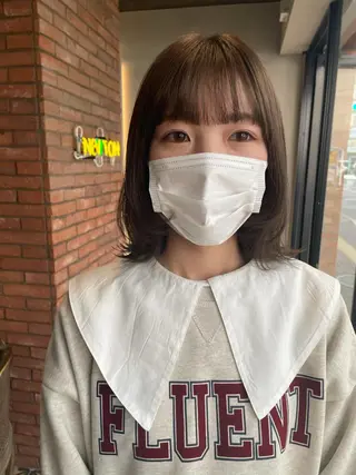 ミディアム 原 菜帆のヘアスタイル