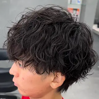パーマ メンズ 🌀メンズパーマ🌀 縦落ち/波巻きのヘアスタイル