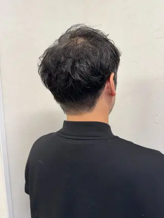 ショート メンズ パーマ/ハイトーン /吉田眞のヘアスタイル