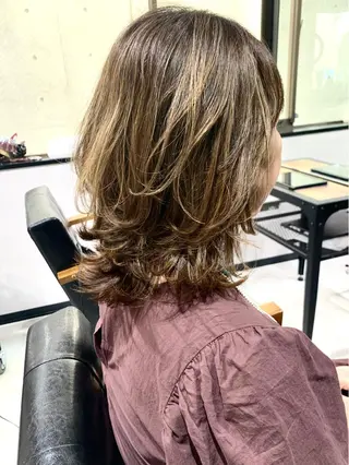 ミディアム カラー 岡崎勇人/レイヤー/ 韓国/ケラチンTRのヘアスタイル