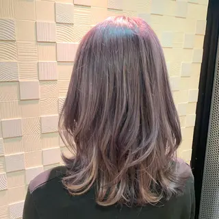 セミロング カラー LINK yumiのヘアスタイル