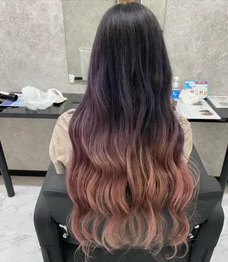 ロング カラー UNDER vr 【アンダーバー】のヘアスタイル