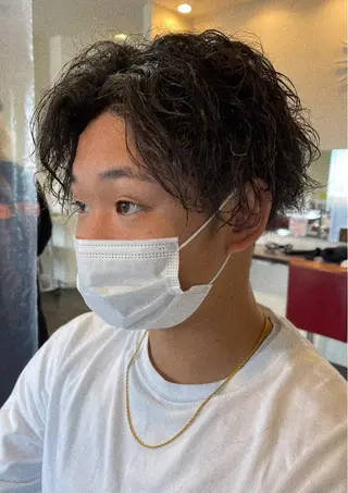 ミディアム メンズ メンズスタイル /メンズパーマ/須藤のヘアスタイル