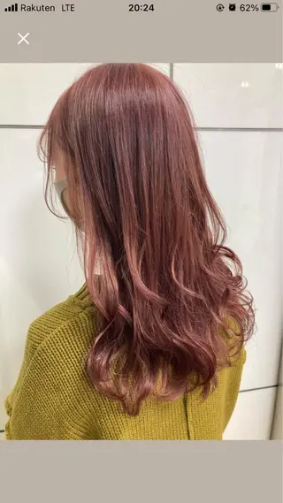 セミロング カラー 髪質改善/痛ませ ないカラー/西村航大のヘアスタイル