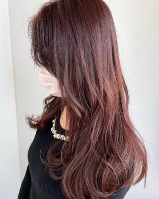 ミディアム カラー ヘアアレンジ 谷 あやこのヘアスタイル