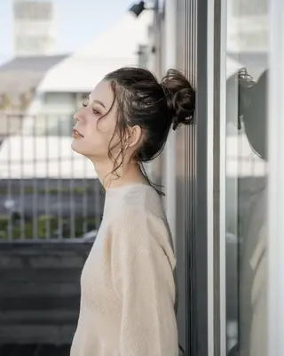 セミロング ヘアアレンジ 古山 勇太のヘアスタイル
