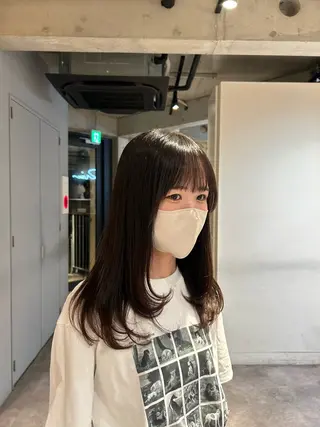 ミディアム 葉月/ボブ/ 透明感カラー／中目黒のヘアスタイル