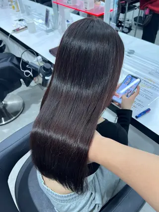 カラー 暖色系カラー/ レイヤーカットのヘアスタイル