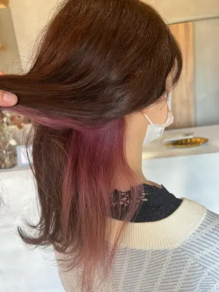 ロング カラー SHINYA シンヤヘアーズのヘアスタイル