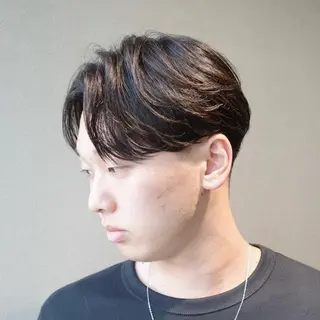 メンズ 【1.NK】Solon船橋002号室所属・友野飛翔/メンズ特化 /センターパートのヘアスタイル