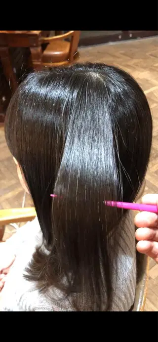 ミディアム stylist YUTOのヘアスタイル