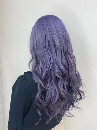 ロング ゆぴ☾‪/推しカラー /ハイトーンのヘアスタイル