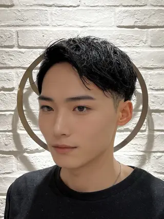 ショート パーマ メンズ 加藤 いくみのヘアスタイル