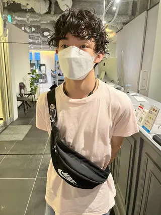 パーマ メンズ ショート/パーマ/ カラー/FUKOのヘアスタイル