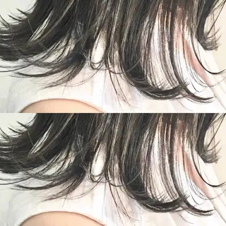 ミディアム カラー パーマ ヘアアレンジ tocca所属・毎月通える価格♪ 杉本真基のヘアスタイル