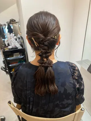 セミロング ✨色持ちの良い艶 カラー✨蟹江真世のヘアスタイル