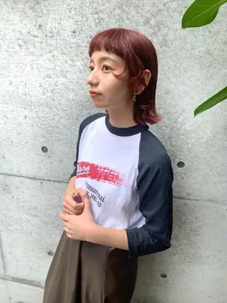 ミディアム カラー kimika🥑 メンズ/髪質改善のヘアスタイル