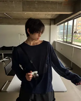 メンズ PARK.なんば本店 ミルボンAujua認定サロン[パーク]所属・辻優太/韓国ウルフ 🐺/中華ヘアのヘアスタイル