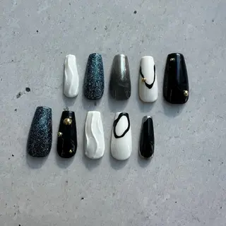 ネイル ⭐︎休業中の練習⭐︎ JNA認定講師髙橋のネイルデザイン