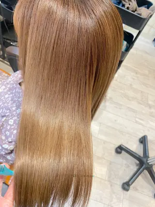 セミロング 小島あゆ美/髪質改善 /縮毛矯正/ケラコラのヘアスタイル