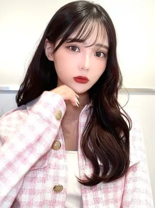 セミロング カラー 顔周り特化/韓国ヘア /レイヤー/吉野幸大のヘアスタイル