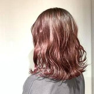 セミロング カラー ボブ/インナーカラー ショート/佐野祥子のヘアスタイル