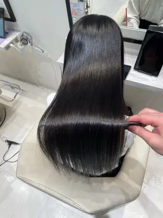 ロング パーマ k-twoたき✨艶感 カラー/美髪矯正のヘアスタイル