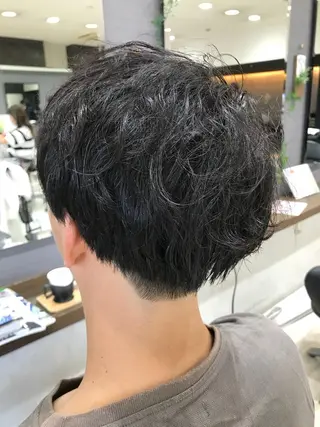ショート パーマ メンズ Adachi Fujikoのヘアスタイル