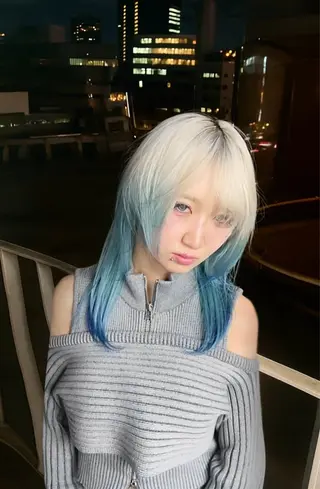 カラー 原宿徒歩一分/ ハイトーン/デザインのヘアスタイル