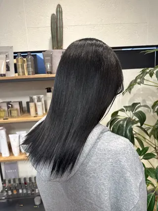 セミロング カラー momo 札幌美容師のヘアスタイル