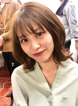 ミディアム カラー パーマ ヘアアレンジ Londideal 高橋ヒロシのヘアスタイル