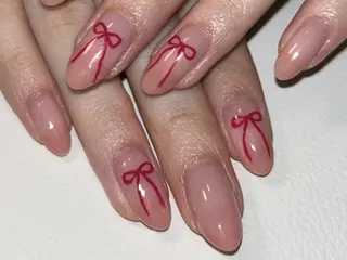 ネイル ki🍒🍒 ki ツルツルネイルのネイルデザイン