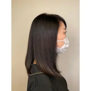 カラー オーガニックカラー/ 髪質改善/ボブのヘアスタイル