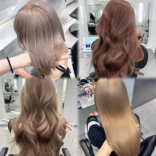 ロング カラー ハイトーン🐆 うる艶カラー🎀のヘアスタイル