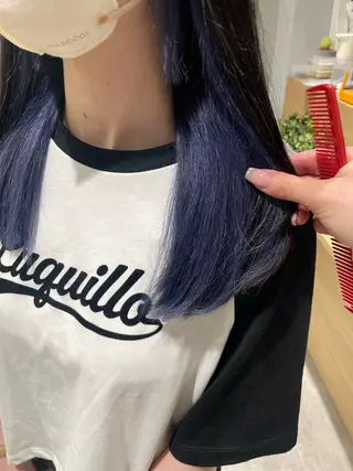 セミロング カラー Zina【梅田】 /田中 沙弥のヘアスタイル