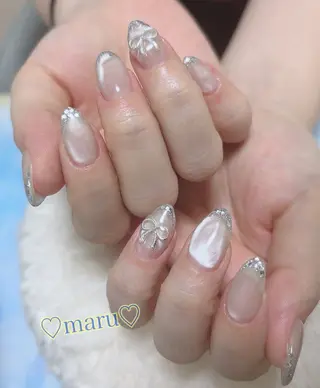 ネイル まるみ♡8/25- 31お休み🙇‍♀️のネイルデザイン